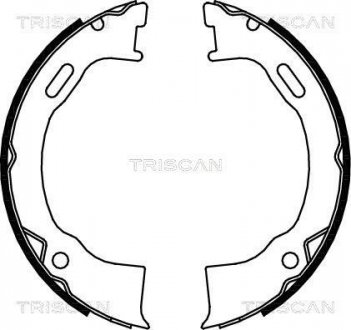 Комплект гальмівних колодок, Стоянкове гальмо TRISCAN 810080006 (фото 1)