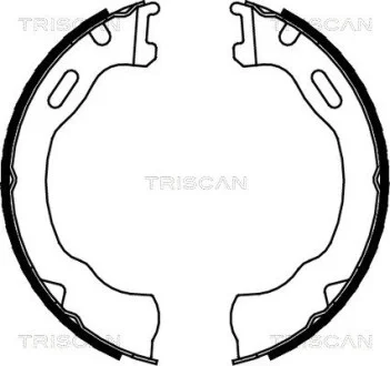 Комплект гальмівних колодок, Стоянкове гальмо TRISCAN 810080007
