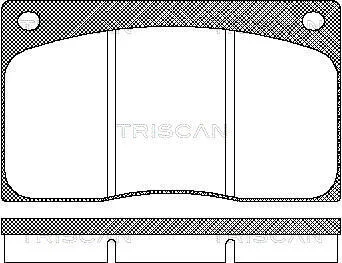 Колодки тормозные передние (невент. диски) discovery TRISCAN 811010799