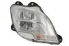 Фара прав (H1/LED/PY21W, ручн, без мотора, включає денні ходові вогні, колір відбивача: хром, колір повороту: прозор) DAF CF, XF 106 10.12- TRUCKLIGHT HLDA006R (фото 1)