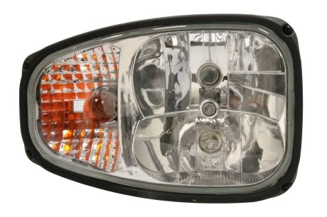 Фара Прав (H1/H7/PY21/T4W, верхнє кріплення, колір повороту: прозор) JCB 3, 4 TRUCKLIGHT HLJC001R