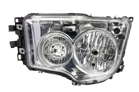 Фара Лів (H1/H21W/H7/PY21W/W5W, ручн, без мотора, включає денні ходові вогні, колір відбивача: хром, колір повороту: прозор) MERCEDES ANTOS, AROCS 07.12- TRUCKLIGHT HLME015L