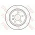 Диск тормозной (1 шт.) MERCEDES V200 / V220 / V230 / V280 / Vito 108 / Vito 110 / Vito 112 / Vito 1 TRW DF2794 (фото 2)