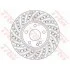 Диск гальмівний MERCEDES A(W176)/ B(W246) "F D=295mm "12>> TRW DF6262S (фото 1)