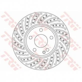 Диск гальмівний MERCEDES A(W176)/ B(W246) "F D=295mm "12>> TRW DF6262S