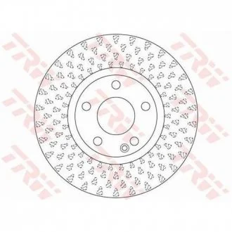 Диск тормозной (1 шт.) MERCEDES A (W176) / B (W246) передняя сторона D = 295mm 12 - TRW DF6501