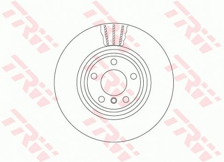 Тормозной диск двухсекционный TRW DF6602S (фото 1)