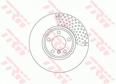 Тормозной диск двухсекционный TRW DF6603S (фото 1)