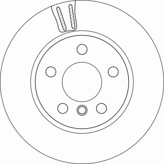 Диск гальмівний (1 шт.) BMW i3 "F D=280mm "13>> TRW DF6715