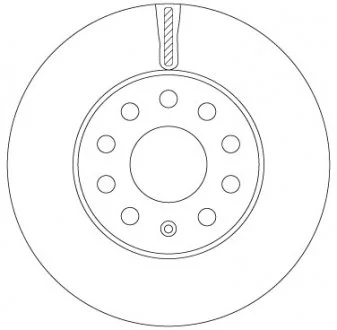 Диск тормозной SEAT / SKODA / VW Leon / Octavia / Golf передняя сторона D = 276mm 14 - TRW DF6903S