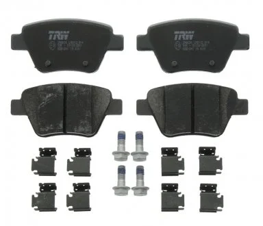 Тормозные колодки дисковые SKODA / VW Octavia / SuperB / Golf / Caddy задняя сторона 06 - TRW GDB1841