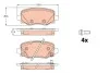 Тормозные колодки дисковые FIAT/JEEP 500X/Renegade "R "14>> GDB2116