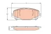 Гальмівні колодки дискові MITSUBISHI/RENAULT ASX/Captur/Megane/Talisman \'\'F \'\'17>> TRW GDB2268 (фото 1)
