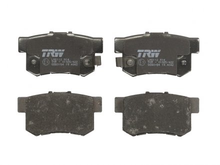 Комплект тормозных колодок с 4 шт. дисков TRW GDB3154