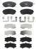 Тормозные колодки дисковые SUBARU Legacy / Legacy Estate / Wagon / Outback TRW GDB3371 (фото 1)