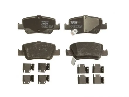 Тормозные колодки дисковые TOYOTA Auris / Corolla задняя сторона 07 - TRW GDB3480
