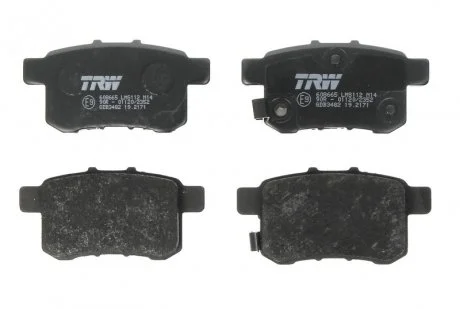 Тормозные колодки дисковые HONDA Accord задняя сторона 09 - TRW GDB3482