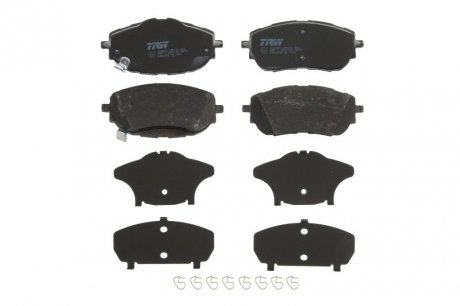 Тормозные колодки дисковые TOYOTA Auris / Corolla XI передняя сторона 12 - TRW GDB3598 (фото 1)
