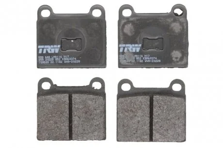 Тормозные колодки дисковые AUDI - VOLKSWAGEN 50/80 / Derby / Golf / Golf Cabrio / Golf Van (Hatchback) / Jetta TRW GDB648