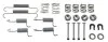 Монтажний набір гальмівної колодки (AKEBONO) CITROEN C4 AIRCROSS, C-CROSSER, C-CROSSER ENTERPRISE MITSUBISHI ASX, GRANDIS, LANCER VIII, OUTLANDER II PEUGEOT 4007, 4008 1.5-3.0 04.04- TRW SFK216 (фото 1)