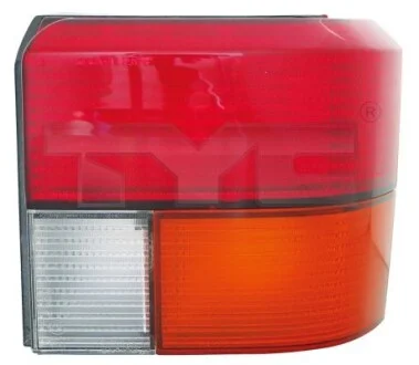 VW T4 правая сторона желт.красныйзад. фонарь (- патрон) TYC 11-0211-01-2