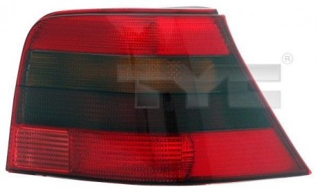 VW GOLF левая сторона cerno красный зад. фонарь (- патрон) TYC 11-0254-01-2