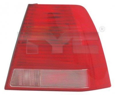 VW BORA левая сторона бел.красный зад. фонарь (- патрон) TYC 11-5948-11-2 (фото 1)