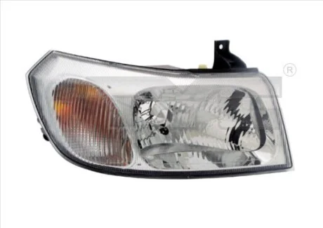 FOR TRANS правая сторона H4 фара перед. - хром. фон TYC 20-0065-05-2