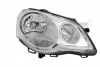 VW POL 02- правая сторона фара H7/H1 с поворот., автом., + коррект., хром. рамка, 5/05- 20-0729-05-2