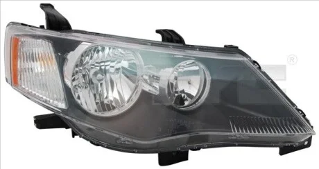 Фара Лів (HB3/HB4, електричн, з мотором, колір відбивача: чорн) MITSUBISHI OUTLANDER II 11.06-10.09 TYC 20-12160-05-2