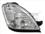 Фара Лів (2*H1/H7, електричн, з мотором, колір відбивача: хром) IVECO DAILY IV 05.06-08.11 TYC 20-12772-05-2 (фото 1)