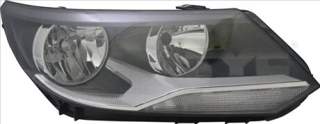 VW TIGUAN левая сторона H7+H15 фара перед. [11-] TYC 20-14370-05-2
