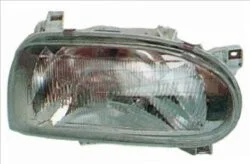 Фара (H4, електричн, без мотора, колір відбивача: срібн) VW GOLF III 08.91-04.99 TYC 20-3471-05-2