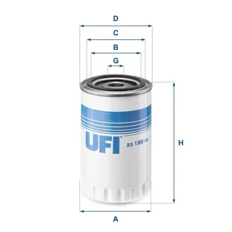 Масляный фильтр UFI 23.198.00