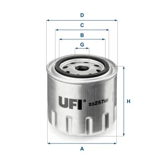 Масляний фільтр UFI 23.257.00