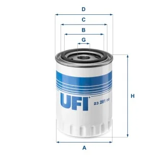 Фільтр масляний UFI 2328100 (фото 1)