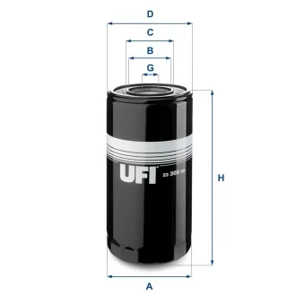 Фільтр масляний UFI 2330500 (фото 1)