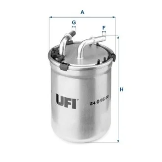 Топливный фильтр UFI 24.016.00