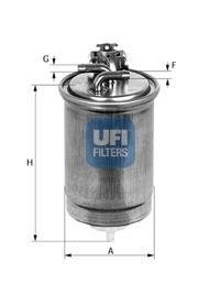 Фильтр топливный UFI 2440000 (фото 1)