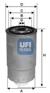 Топливный фильтр UFI 24.529.00