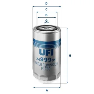 Фільтр паливний UFI 2499901