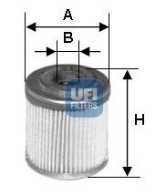 Фильтр масляный UFI 2555300