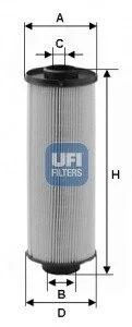 Фільтр паливний UFI 2600400