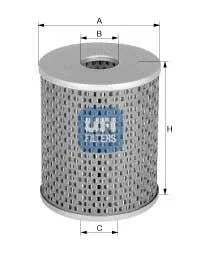 Фiльтр оливний mb, 2,0-2,4, 79-90 UFI 2664800