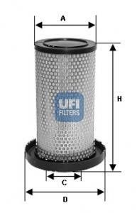 Фильтр воздушный UFI 2717500 (фото 1)