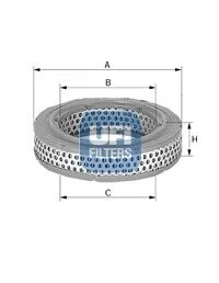 Фильтр воздушный opel kadett 1.0-1.3 --85, vw golf 1.1-1.3 --83, polo 0.9-1.3 --86 UFI 2773400