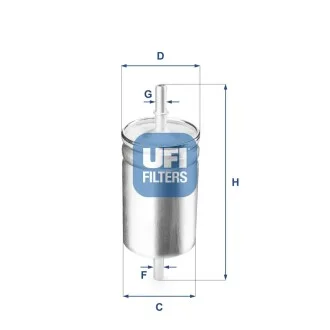 Топливный фильтр UFI 31.722.00
