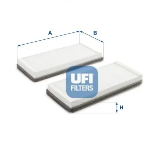 Фильтр салона воздушный UFI 53.005.00