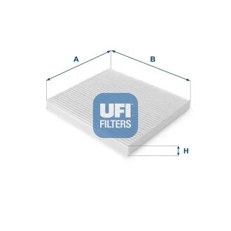 Фільтр, повітря у внутрішній простір UFI 53.125.00