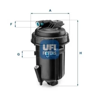Топливный фильтр UFI 55.163.00